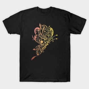 Golden Butterfly Tattoo T-Shirt